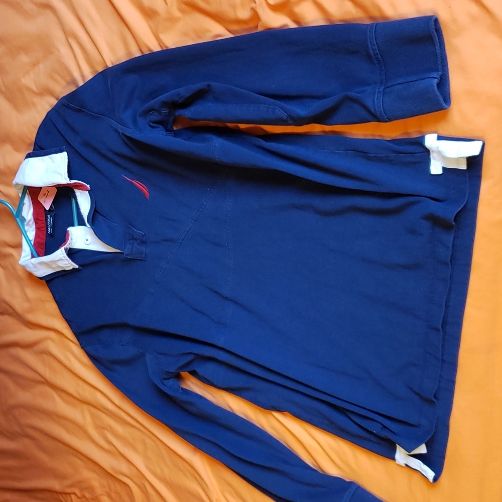 Classic Rare Vintage 90s Nautica Long Sleeve Shirt Button Casual Retro